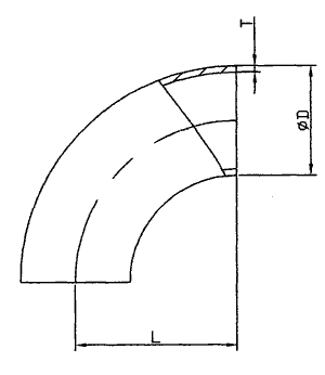 SMS 90'S WELD SHORT ELBOW